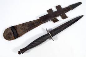 Handle is antique cast metal and bolsters w/white abs plastic inserts. The Reg Cheetham Collection Adam Partridge