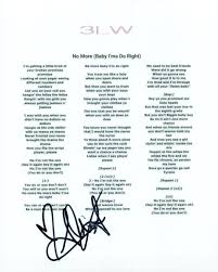 Adrienne Bailon 3LW No More Baby Ima Do Right Signed Auto 8x10 Lyric Sheet  COA 2 | eBay