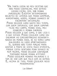 Capa Do Livro Comer Rezar E Amar Escolher Sempre Meus Pensamentos Elizabeth Gilbert Citacoes Palavras