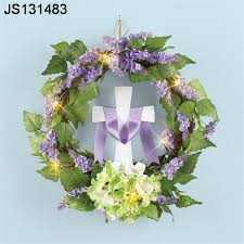 Tthe veteran's vase is available. Burial Flower Wreath Light Funeral Wreath With Cross Hanging Wreath Buy Burial Flower Wreath Light Funeral Wreath With Cross Cross Hanging Wreath Product On Alibaba Com
