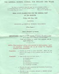 General Nursing Council Examination 1946 Nursing Council Nurse Council