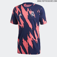 Beautifully printed full size vertical real madrid and real madrid crest over vertical stripes.embroidered real madrid crest crest logo on the left front. Adidas Real Madrid 2021 Pre Match Jersey Released Boasts Scrapped Design Footy Headlines