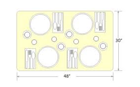 Avoid using large dedicated tables eight person or larger in small table size diameter. Tables What Size Do You Need
