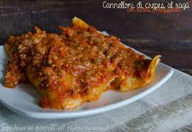 Cannelloni Di Crepes Al Forno Con Ragu La Ricetta Facile Primi