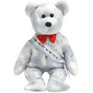 2008 (red bow tie) (New Year) — Ty Beanie Baby bear