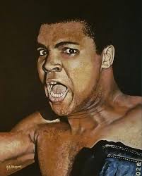 Memorial painting in acrylic