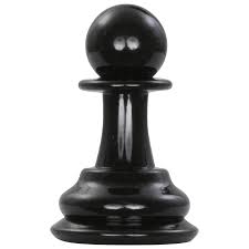 MegaChess 4 inch Dark Plastic Pawn Giant Chess Piece