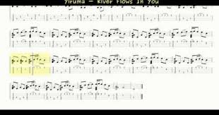 Yiruma River Flows In You Ukulele Tutorial Tablature River Flow In You Ukulele Tutorial Ukelele Chords Songs