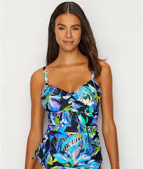 Fantasie Aqua Multi Paradise Bay Underwire Tankini Top Us 32ddd Uk 32e Underwire Tankini Tops Underwire Tankini Fashion Clothes Women