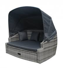 Wir bieten eine neuwertige sonneninsel. Aks Barbuda Sonneninsel Polyrattan Kunstoffgeflecht Grau Sofas Mobel Aks Im Garten Zuhause