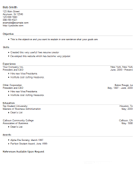 resume example 1 free resume creator