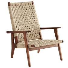 Arteriors Jericho Wood Jute Reclining Chair Chair Recliner Chair Furniture