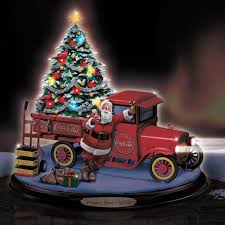 Uploaded at december 18, 2019. Bringing Home The Tree Lit Musical Coca Cola Sculpture