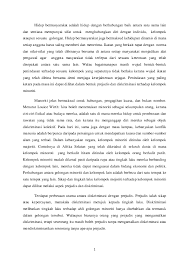 Sadar bahwa biaya pendidikan di masa depan akan semakin meningkat, ayah bagas. Doc Bentuk Prejudis Dan Diskriminasi Nur Aisyah Academia Edu