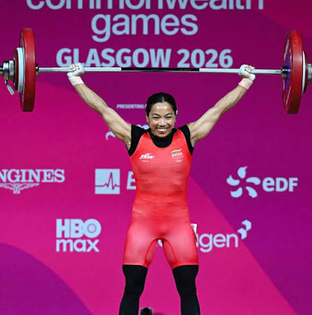 👑🔥MIRABAI CHANU AT COMMONWEALTH GAMES 🥇🇮🇳 🥈 Glasgow 2014 🥇 Gold  Coast 2018 🥇 Birmingham 2022 🥇 Glasgow 2026 4th Consecutive Medal 🏅 3rd  Consecutive Gold 🥇