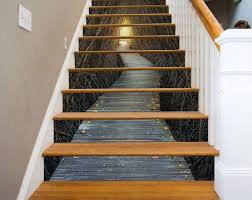 3d Forest Path View 367 Stairway Stairs Risers Stickers Mural Etsy Stair Risers Floor Murals Stairways