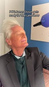 Safe to say, James Dyson is ready for his close-up! @Dyson USA #DysonBeauty  #Colbert