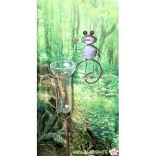 12 cm x 110 cm mit stab. Gartenstecker Frosch Mit Regenmesser