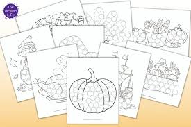 The supplies and steps for this dot a dot thanksgiving craft are simple and basic making it the perfect thanksgiving turkey craft for young kids. Free Thanksgiving Dot Marker Printables To Keep Your Child Busy At The Dinner Table The Artisan Life