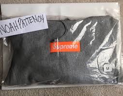 Supreme box logo hooded sweatshirt hoodie heather grey orange sz xl. Supreme Fw 17 Orange On Grey Box Logo Hoodie Supremeclothing