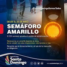 Nos Alistamos Para El Semaforo Amarillo En Santo Domingo Municipio De Santo Domingo