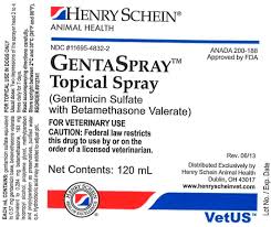 Gentaspray Gentamicin Sulfate With Betamethasone Valerate Spray