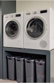 Wasch Trocken Kombination In Arbeitshohe Kombination Waschraum Organisation Wasch Laundry Room Waschkuchendesign Innendekoration Und Waschkuche Mobel