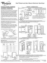 Check out the whirlpool universal 4 way vent kit. Whirlpool Duet W10255469b Dimensions Pdf Download Manualslib
