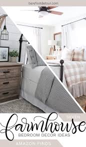 Notice the prints of the this farmhouse bedroom has a combination of blue and white colors. 7 Beautiful Farmhouse Bedrooms Looks In A Budget Barefoot Detour