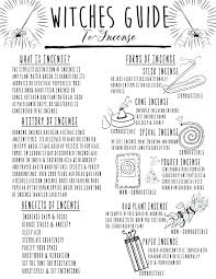Witches Guide To Incense Book Of Shadows Pages Witchcraft Supplies Reference Pages Basic Witchcraft Grimoire Printable Pages Incense Use In 2020 Book Of Shadows Witchcraft Spell Books Witchcraft Books