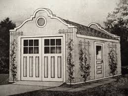 A Matching Alhambra Garage Was Offered In The Late 1910s Garage Exterior Carriage House Plans Garage Apartments Mission Style Homes