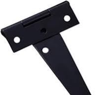 6 peças de ferragens de aço inoxidável de 10 cm em forma de T com  dobradiças à prova de ferrugem com dobradiças dobradiças pretas para  janelas, cercas ...