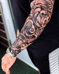 Money Rose Tattoo Stencil Rose Tattoo Sleeve Sleeve Tattoos Tattoo Sleeve Designs