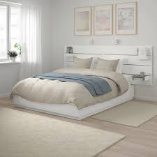 Nordli Bettgestell Mit Kopfteil Und Aufb Weiss Ikea Deutschland Aufb Bettgestell Deutschland Ikea Kopftei Bettgestell Bett Lagerung Ikea Nordli Bett