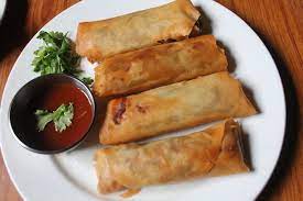 Chicken & collard green spring rolls. Chicken Spring Rolls Recipe Yummy Tummy