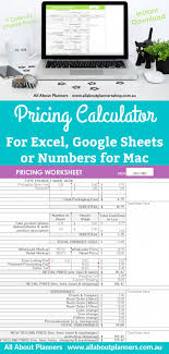 How To Price Your Products Plus A Pricing Calculator All About Planners In 2020 Pricing Calculator Etsy Business Calculator