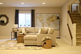 But what if that basement isn't warm, cozy or inviting and is a bit on the dark side? Adding Some Warm And Cozy To The Basement Family Room Thrifty Decor Chick Thrifty Diy Decor And Organizing