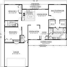 Main Floor Plan 64 121 Ranch Style House Plans House Plans Bedroom Floor Plans