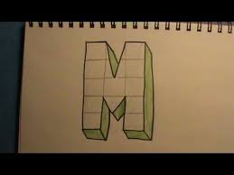 Training in drawing, modeling, game development for beginners to advanced professionals. How To Draw The Letter M In 3d Youtube