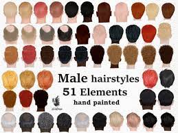 Male Hairstyles Clipart Men Hair Clipart Bold Man Etsy Hair Clipart Custom Family Portrait Mens Hairstyles