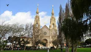 This san francisco's landmark in the north beach area is the neo romanesque church of saint peter and paul built in a minimalist style located in washington square at the foot of telegraph hill next to the coit tower. Saints Peter And Paul Church San Francisco Visiting Tips