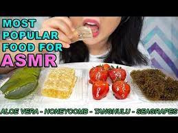 Most Popular Food For Asmr Aloe Vera Honeycomb Tanghulu Sea Grapes Eating Sounds Part 1 Youtube Popular Recipes Tanghulu Asmr