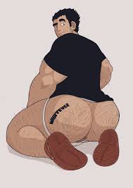 Rule 34 Dev - 2boys anal artist_name ass bara black_hair black_pants  clothes_pull completely_nude cup english_text facial_hair highres holding  holding_cup kingcumlord looking_at_another lucas_lee male_focus  male_penetrated multiple_boys muscular ...