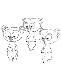 Three Little Bear Harris Hubert And Hamish In Disney Brave Coloring Page Disney Coloring Pages Disney Brave Brave Pixar
