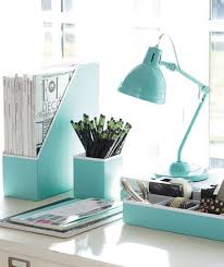 Printed Desk Accessories Solid Pool With White Interior Stylish Desk Accessories Desk Accessories Turquoise Desk