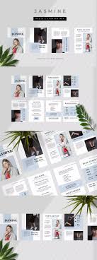 Jasmine Influencer Media Kit Sponsorship By Tmint On Envato Elements Media Kit Media Kit Design Blog Media Kit