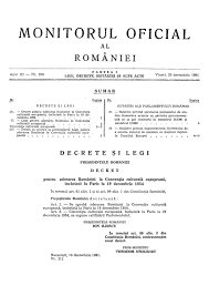 Day 258, 09:34 • published in romania • by zogunym. File Monitorul Oficial Al Romaniei Partea I 1991 12 20 Nr 258 Pdf Wikimedia Commons