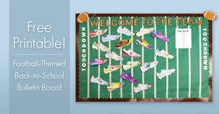 White wood bulletin board ideas. Football Themed Back To School Bulletin Board Kaplan Early Learning Company