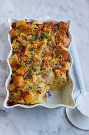 Croque Monsieur Savory Bread Pudding Rezept Rezeptideen Kochrezepte Lebensmittel Essen