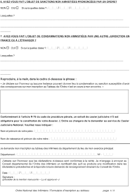 Inscription conseil de l'ordre infirmier. Ordre National Des Infirmiers Inscription Au Tableau Pdf Telechargement Gratuit